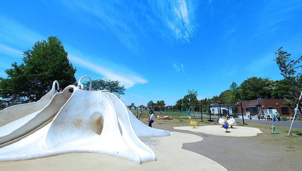 高井戸公園広場遊具風景